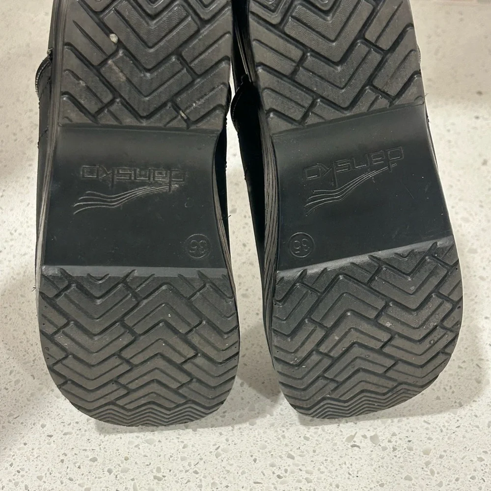 Dansko Matte Black Slip-On Clogs - Picture 4 of 4